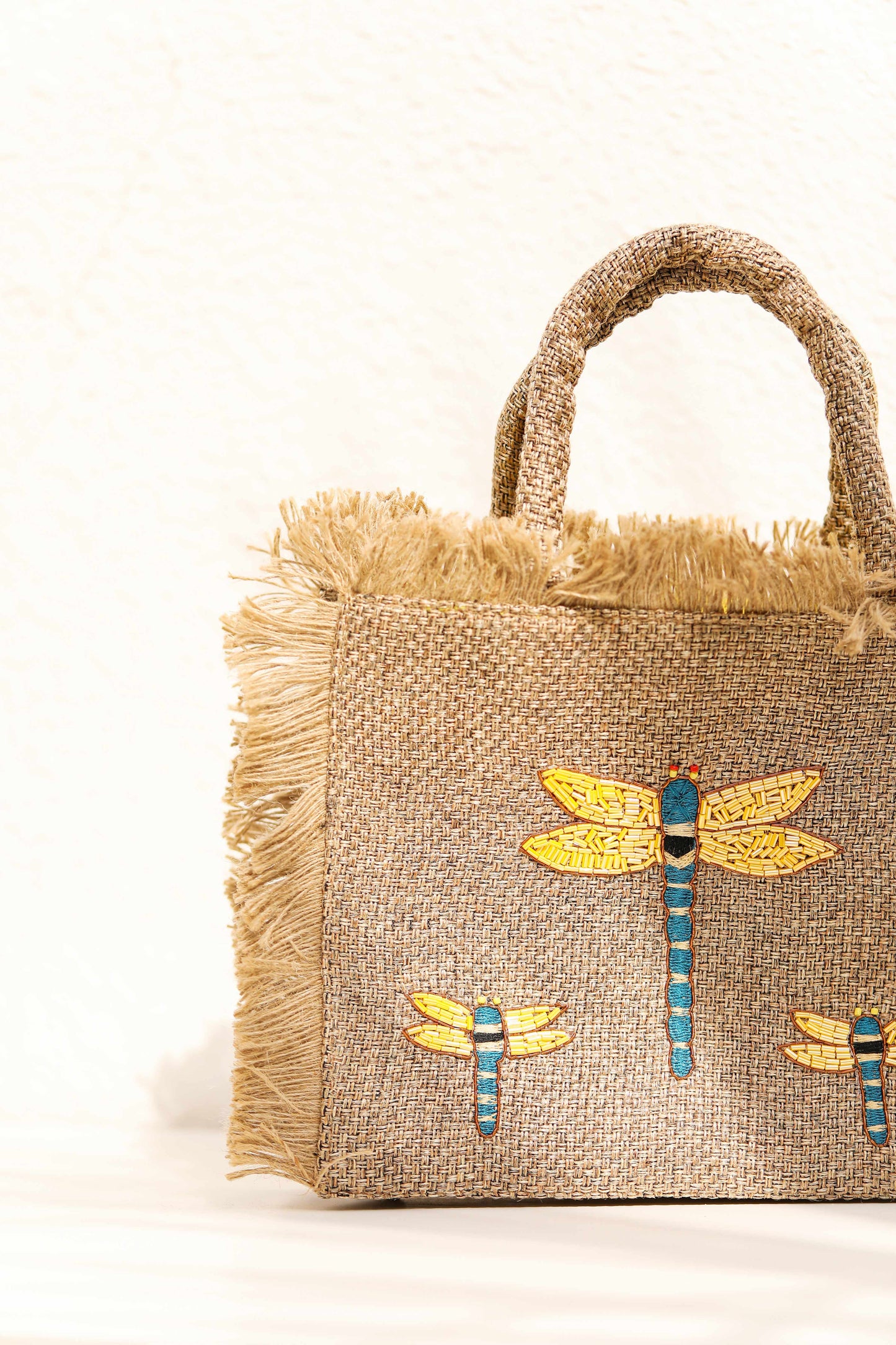Lemon Dragonfly small tote