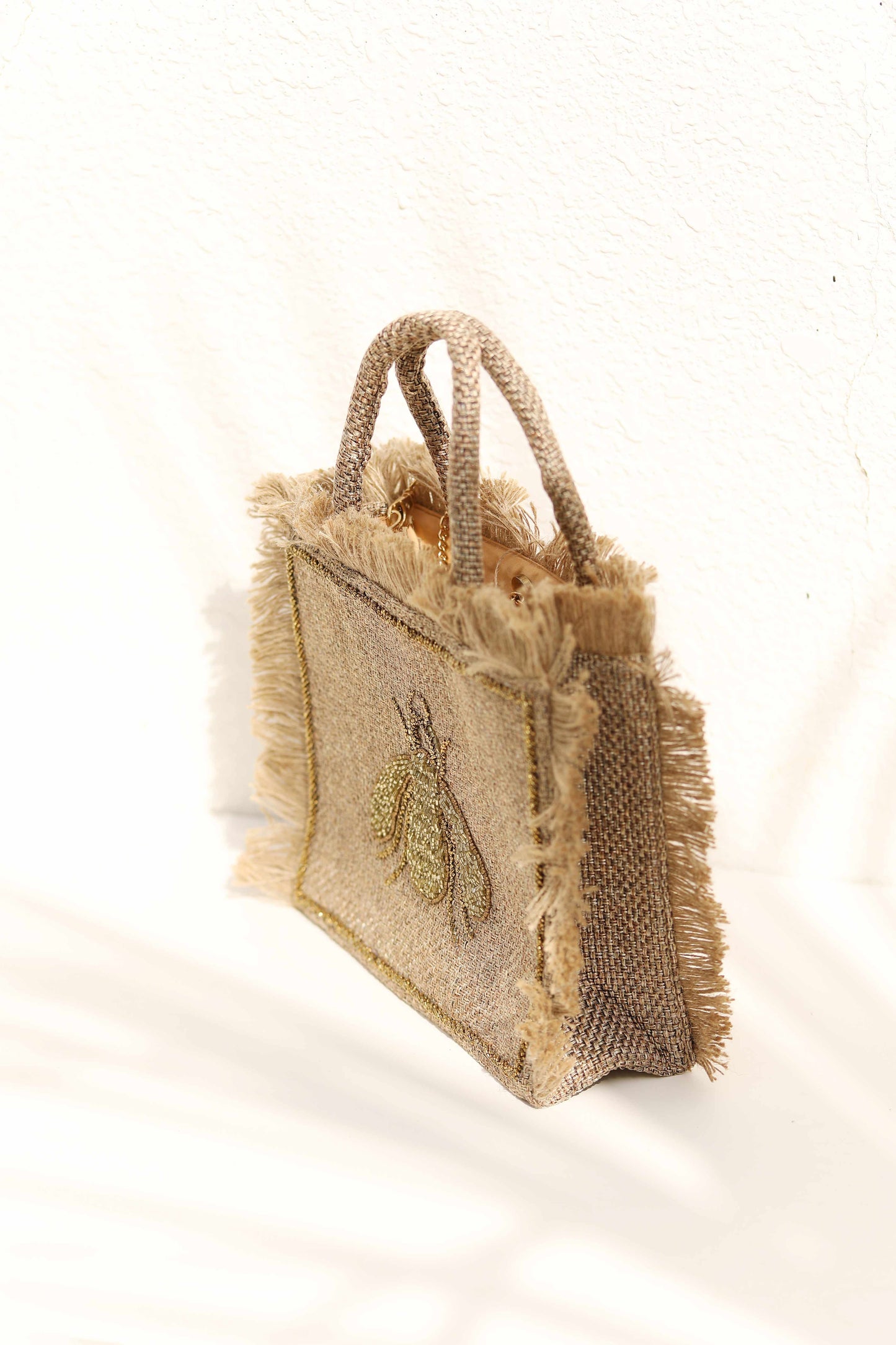 Gold bee tote