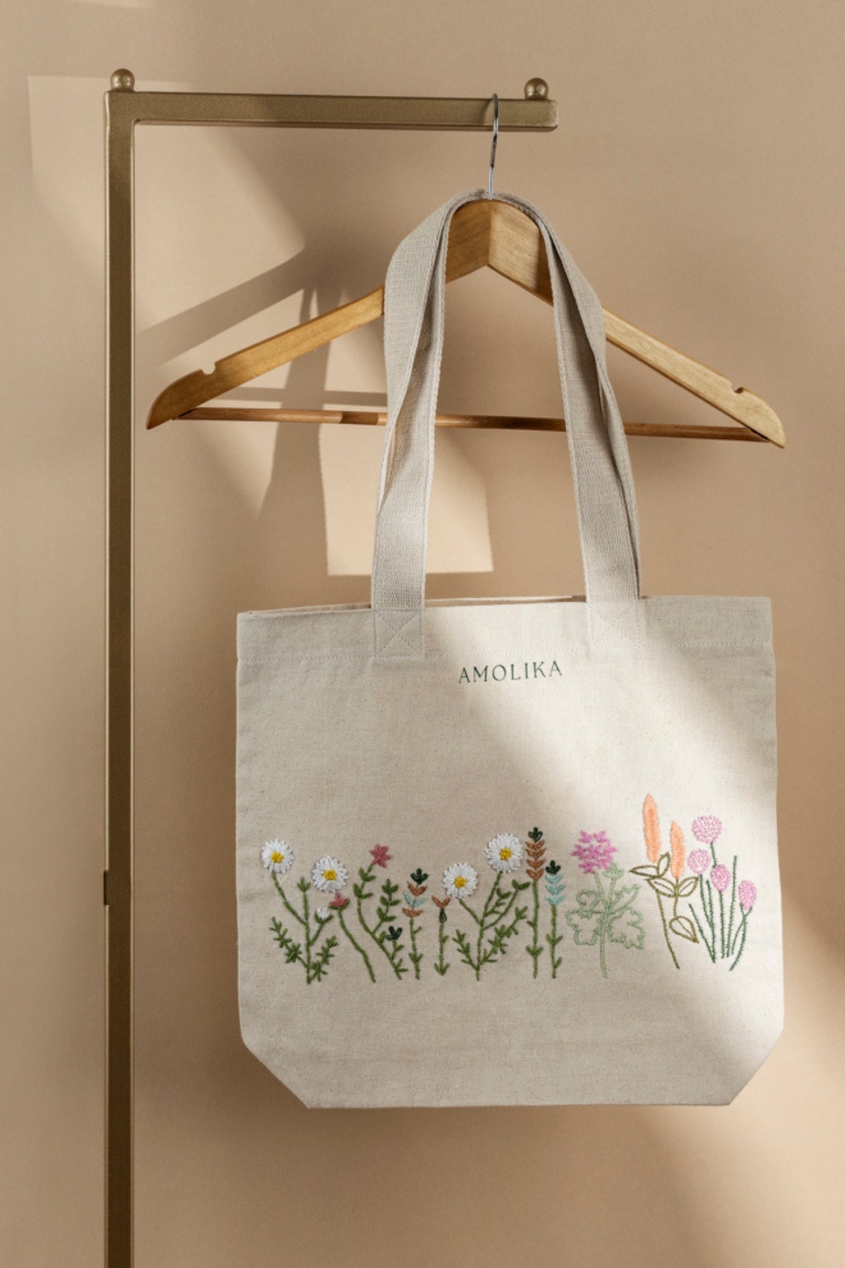 Floral Fairy Canvas Tote 