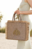 Gold bee big tote bag
