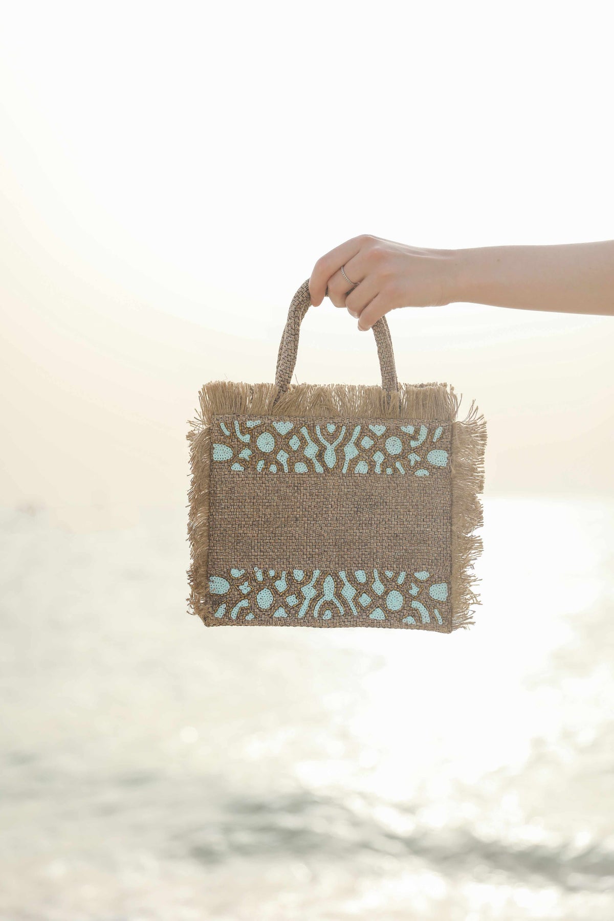 Snake pattern small tote design